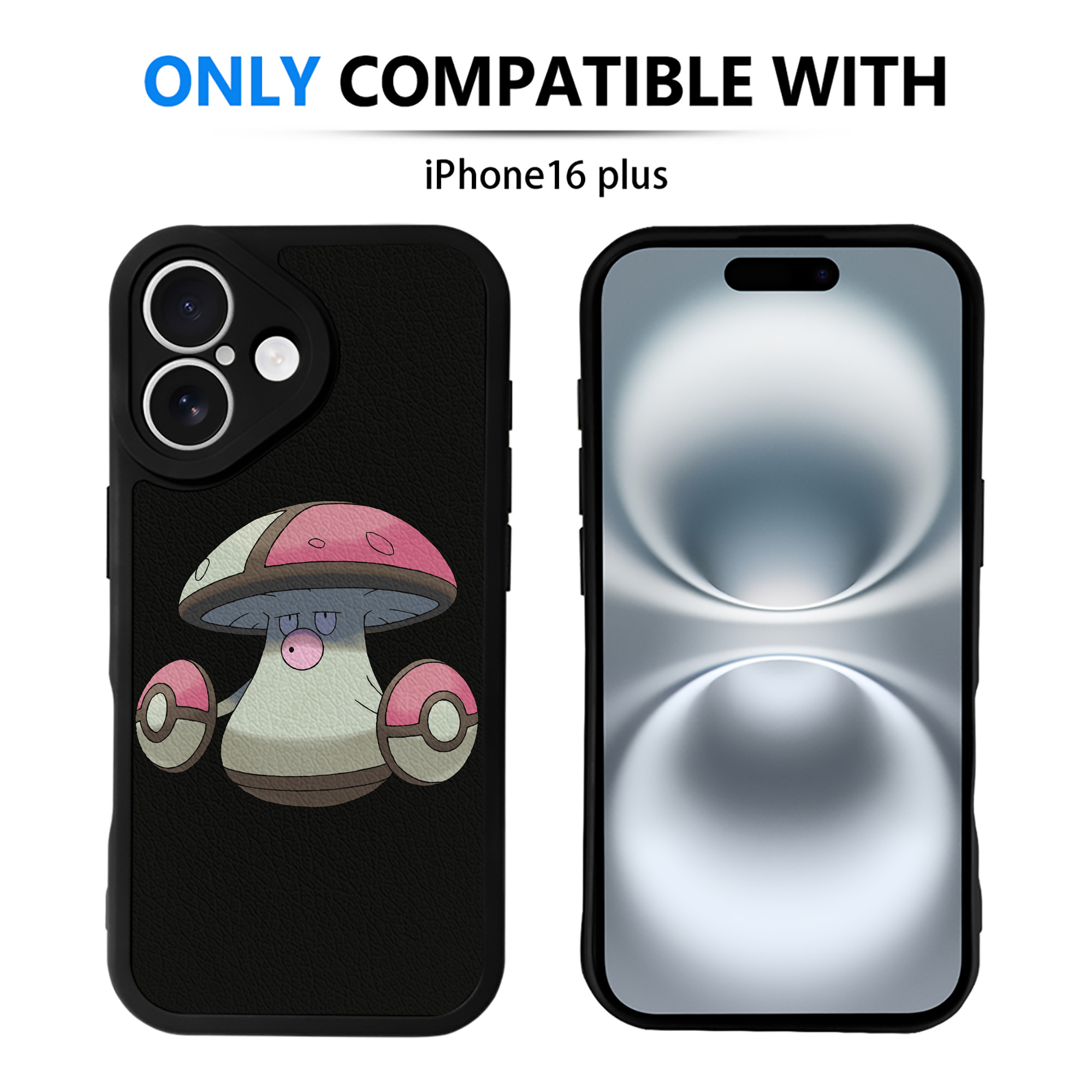 （画像用） ポケットモンスター Pokémon 【iPhone 16シリーズ対応】シリコンスマホケース（レザー調） 材質：シリコン